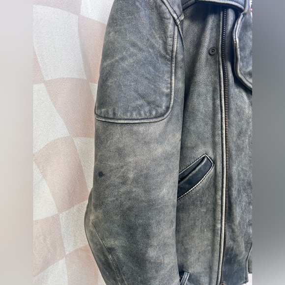 FirstGear Hein Gericke Motorcycle Biker Leather Jacket Mens Med - Picture 7 of 16